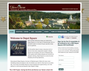 Depot Square Peterborough Website Design