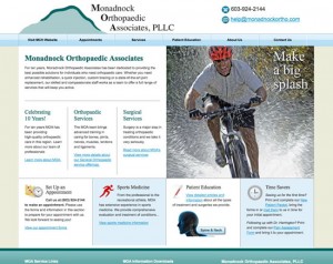 Monadnock Orthopaedic Associates Website Design