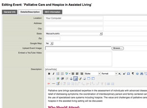 MassAlfa-Post-Editing Mass-ALFA Assited Living Assoication Editing Screen Shot