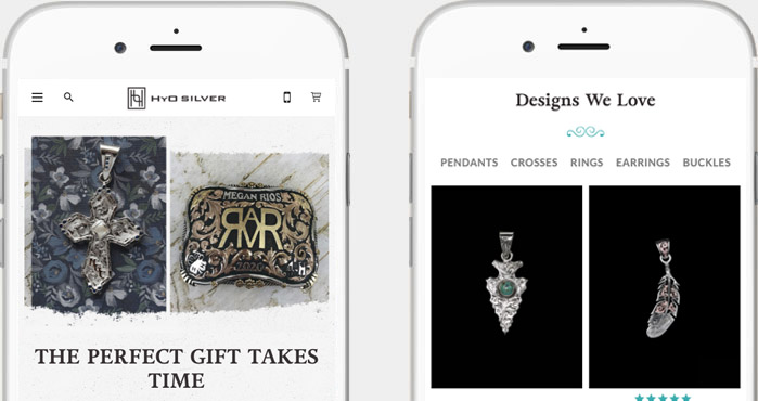 Hyo Silver WooCommerce Store Mobile Responsive Design
