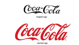 coca-cola logo design then and now