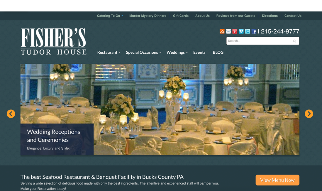 Fishers Tudor House Desktop Design