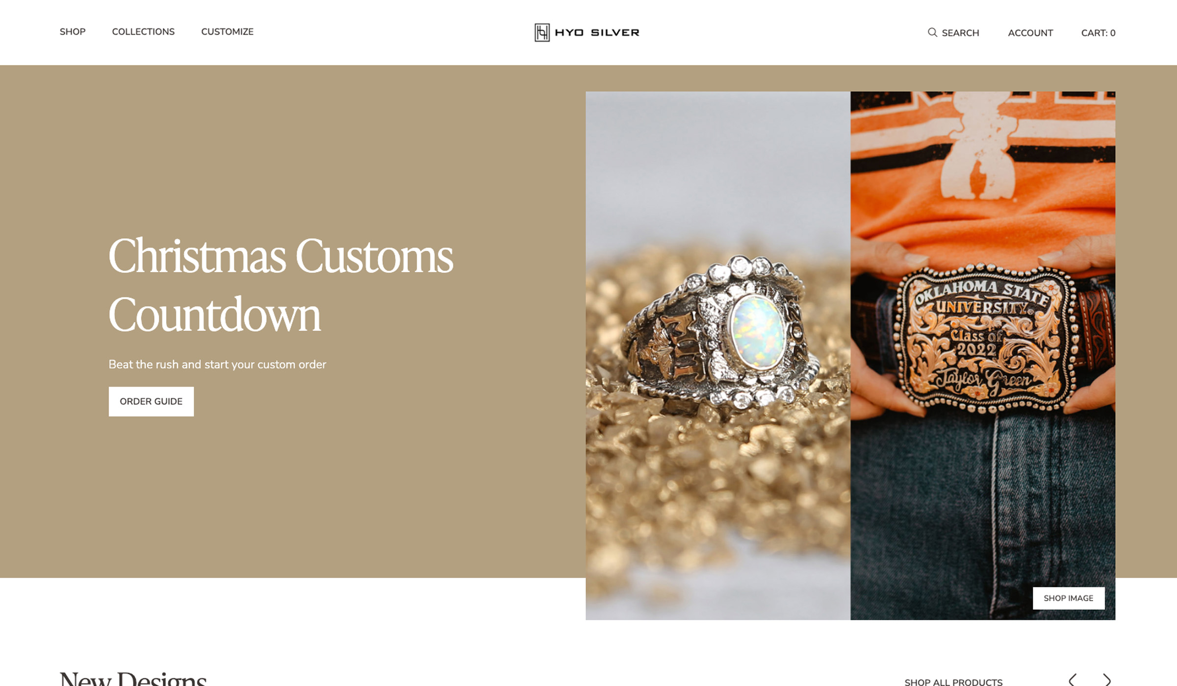 Hyo Silver Homepage Website Design