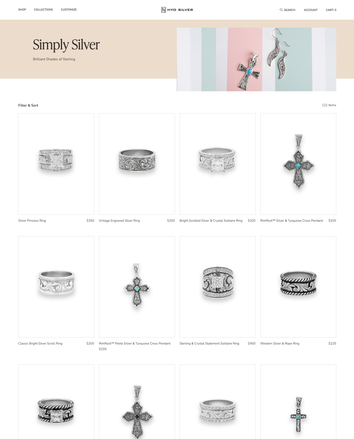 Hyo Silver Product Category Design