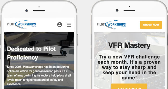 Pilotworkshops Mobile WooCommerce Membership Website Sample