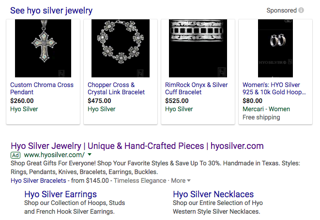 Hyo Silver Google Shopping