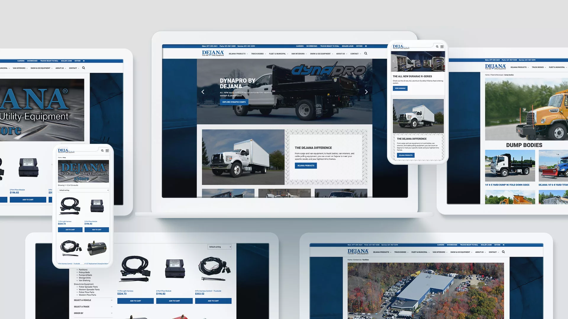 Dejana Truck and Equipment WordPress Website Design