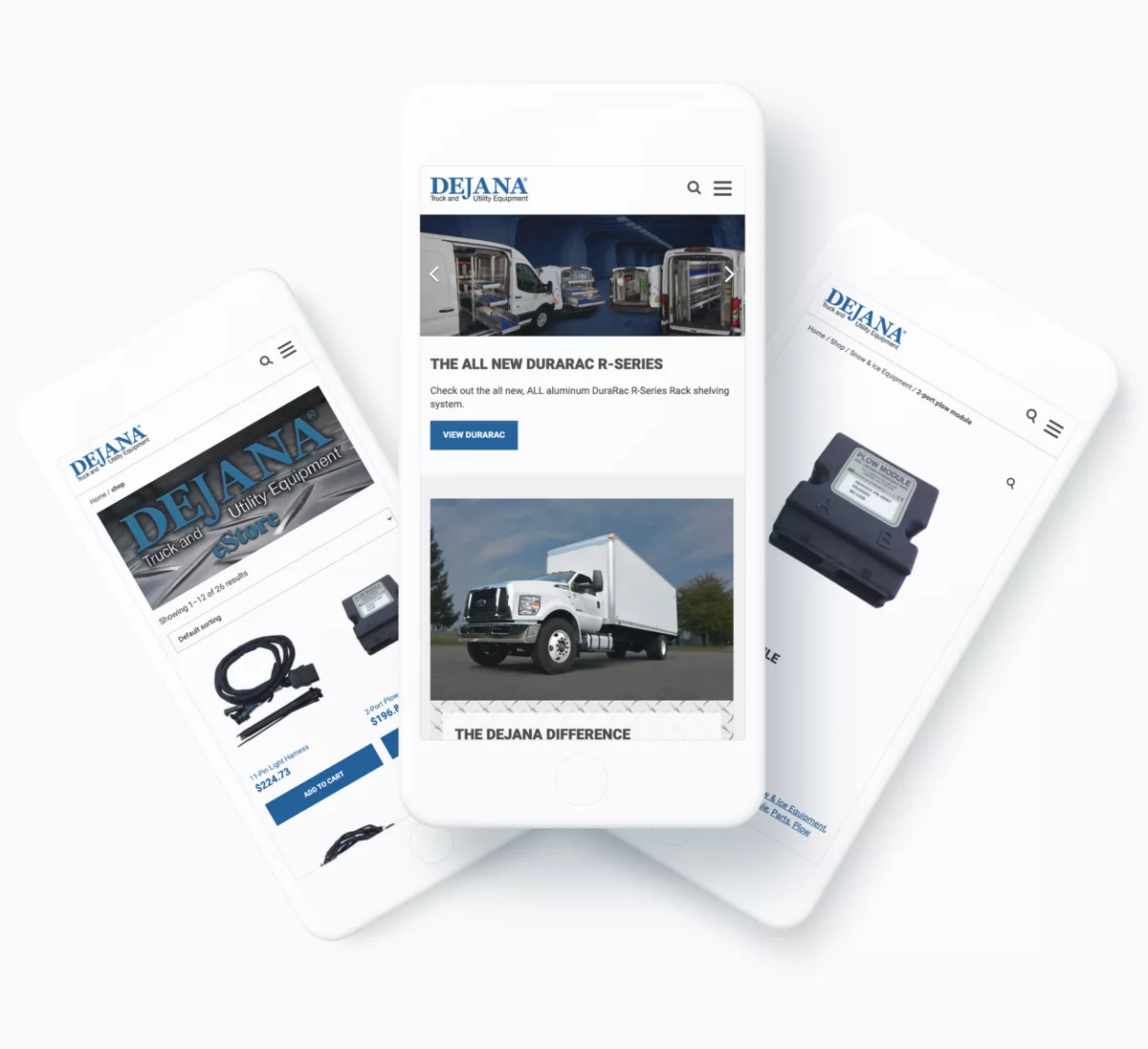 Dejana Truck and Equipment Mobile WordPress Website Design