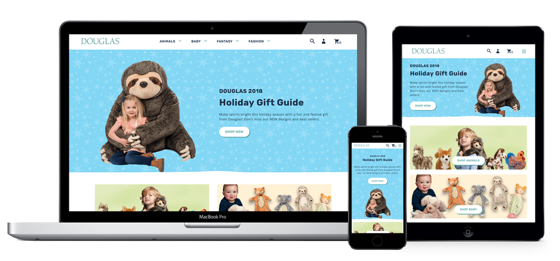 Douglas Cuddle Toys Website eCommerce Website Design