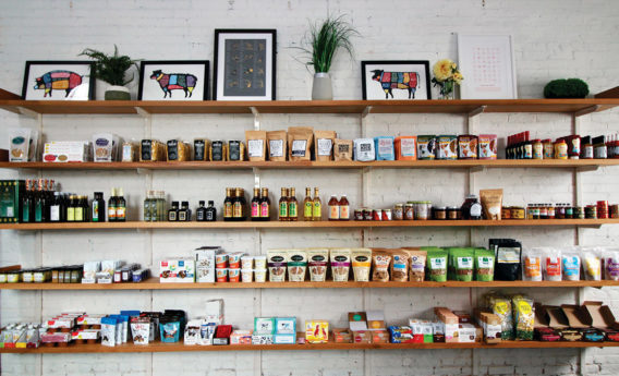 Mike's Organic Store Shelves