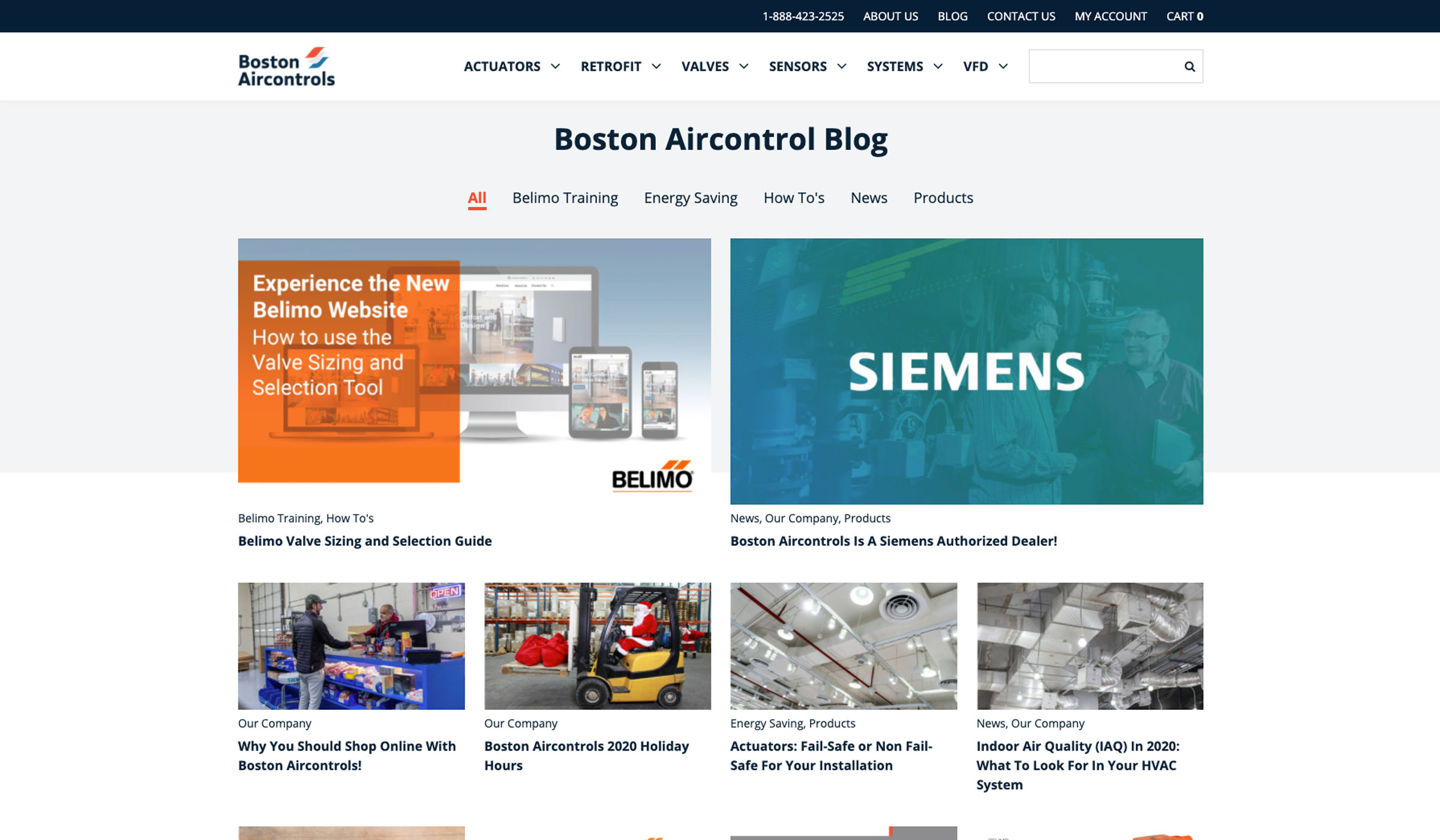 Boston Aircontrols Blog Design Desktop